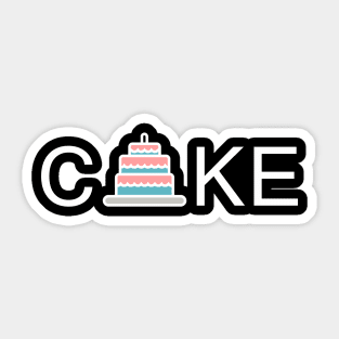 Cake Wordmark Sticker